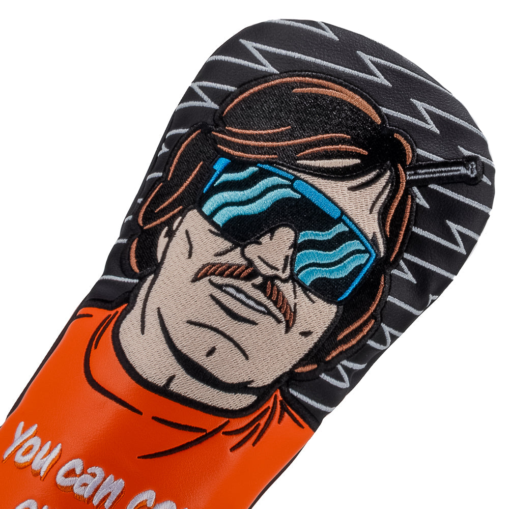 Happy Gilmore x Rewind Golf officially licensed movie themed Mr. Larson parking lot fairway wood golf headcover.