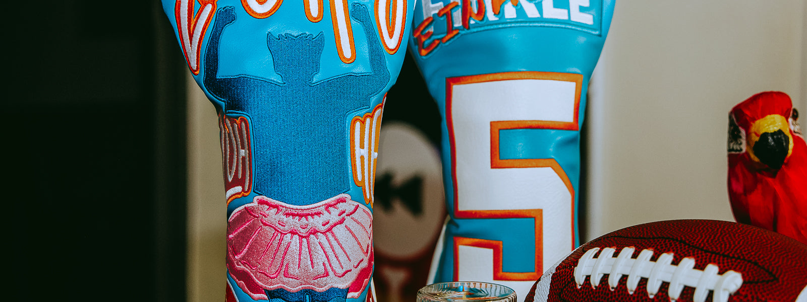 Rewind Golf x Ace Ventura officially licensed movie themed golf headcovers.