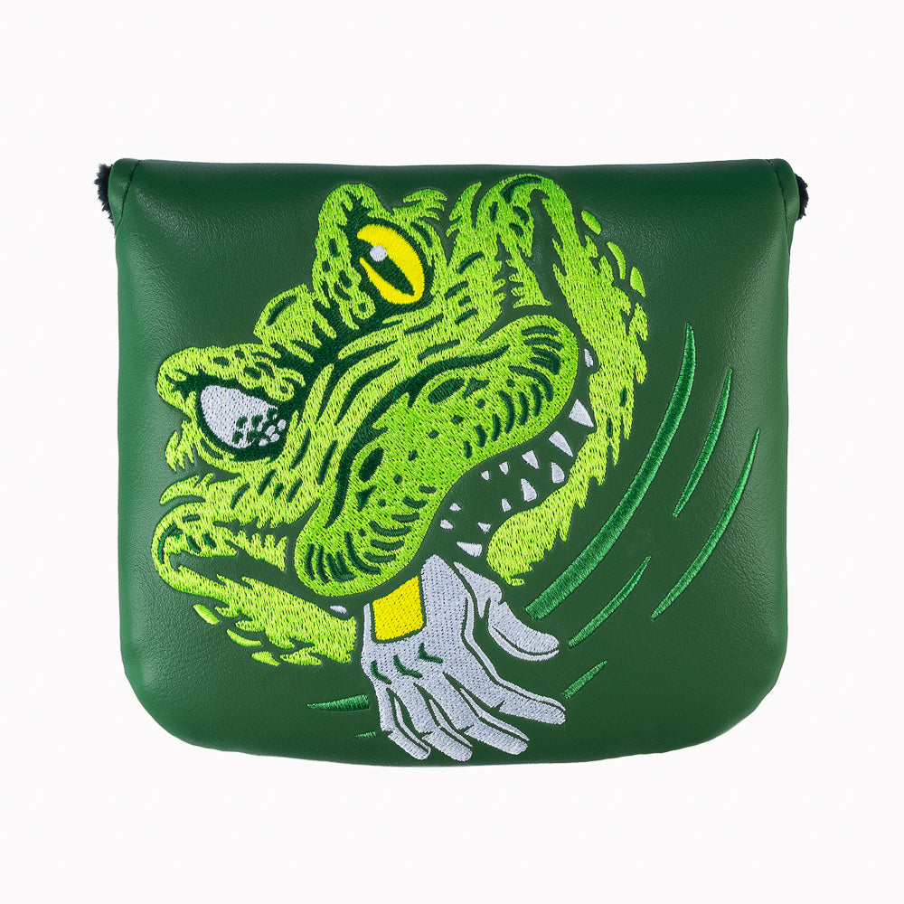 Rewind Golf x Happy Gilmore Cough It Up you dirty bastard gator themed center shaft XL mallet golf headcover.