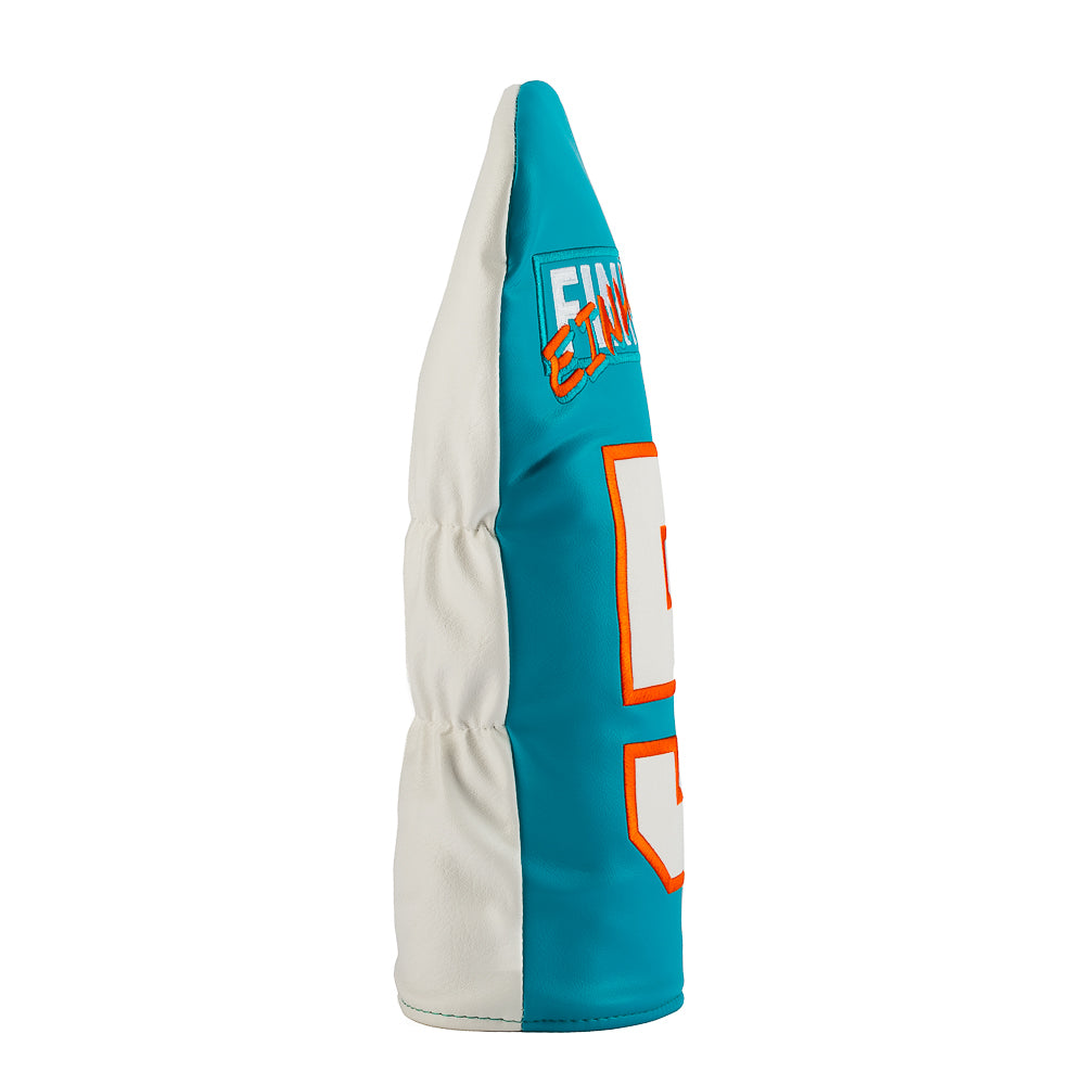 Rewind Golf Ace Ventura Einhorn Finkle Miami football jersey themed golf driver headcover.