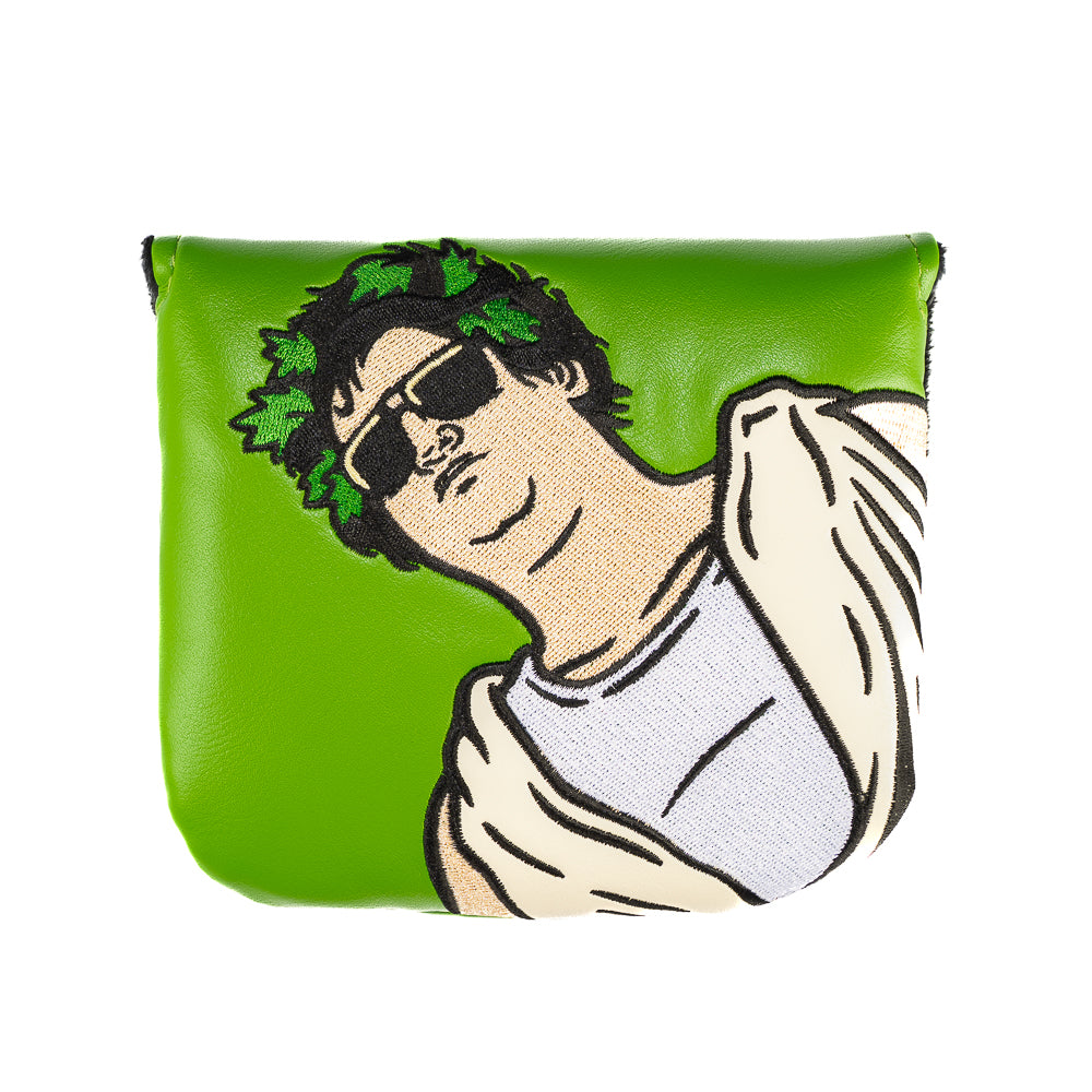 Rewind Golf x Animal House official Toga themed green center shaft XL mallet golf headcover.