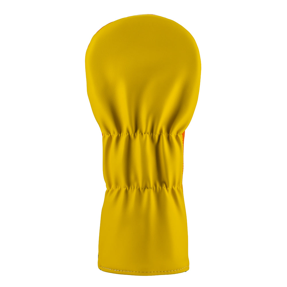 Rewind Golf x Anchorman Baxter The Dog themed driver golf headcover with 'Baxter!' text on a black background.
