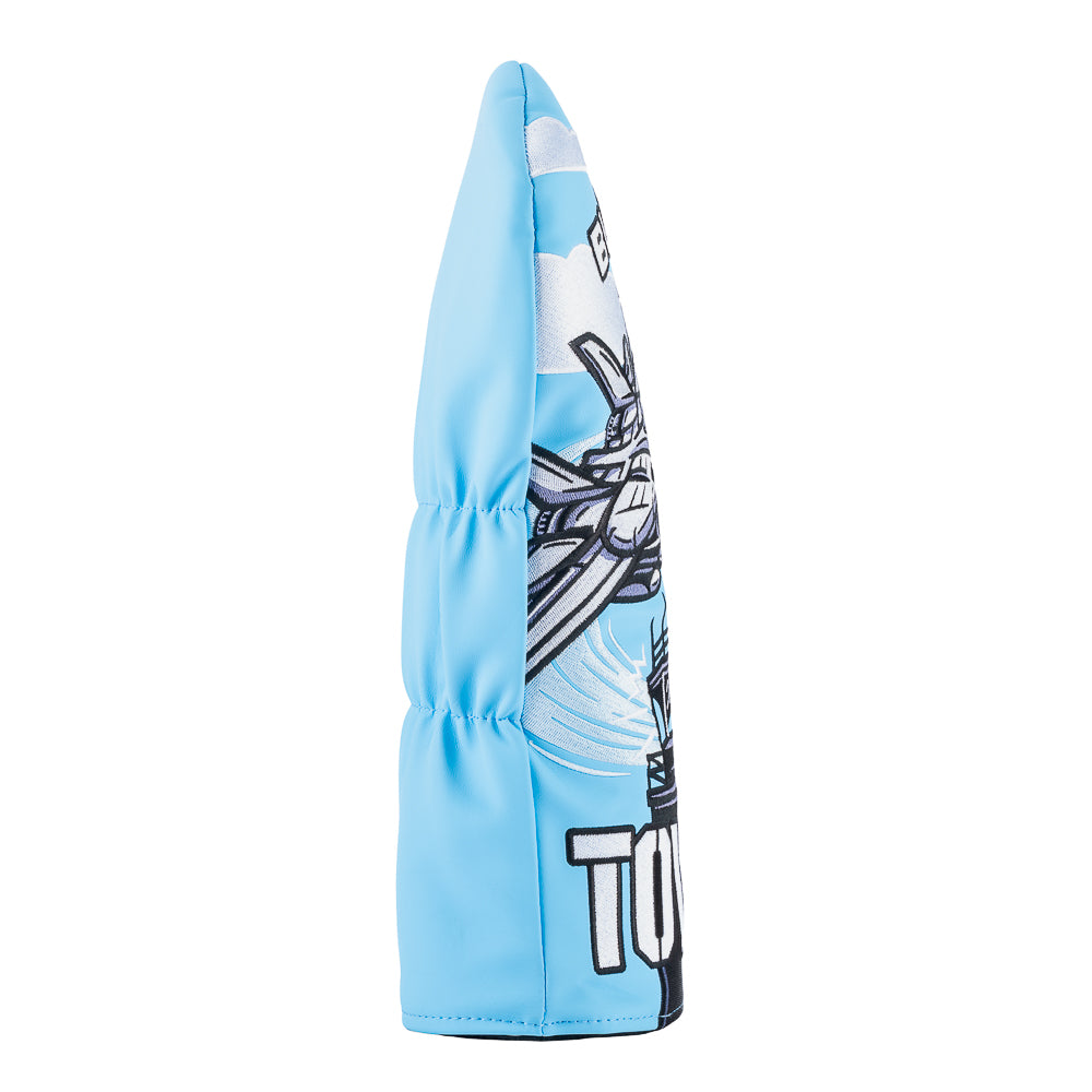 Rewind Golf x Top Gun official Buzz The Tower movie scene blue and white driver golf headcover.