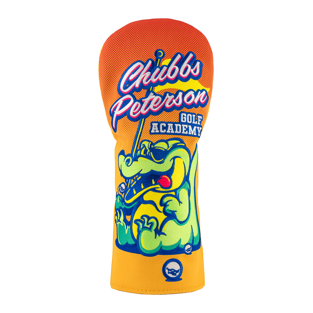 Happy Gilmore Chubbs Peterson Golf Academy officially licensed orange and yellow driver golf headcover.