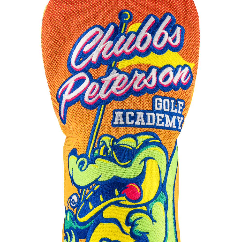 Happy Gilmore Chubbs Peterson Golf Academy officially licensed orange and yellow driver golf headcover.