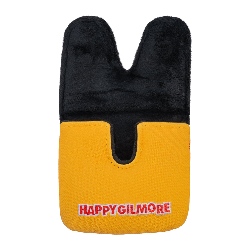 Rewind Golf x Happy Gilmore Chubbs Peterson Golf Academy orange and yellow officially licensed center shaft XL mallet headcover.