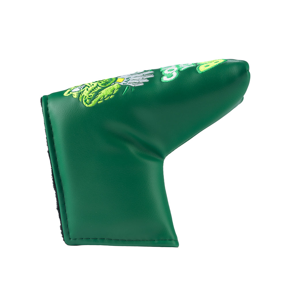 Rewind Golf x Happy Gilmore official Cough It Up green alligator themed blade putter golf headcover.
