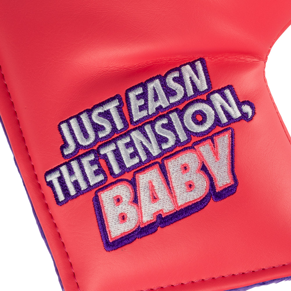 Chubbs Peterson officially licensed Happy Gilmore easn the tension, baby pink blade putter golf headcover.