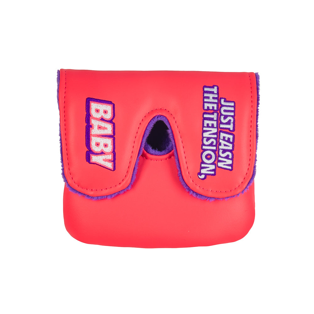 Happy Gilmore official Chubbs Peterson pink Easn The Tension, Baby themed XL center shaft mallet putter headcover.