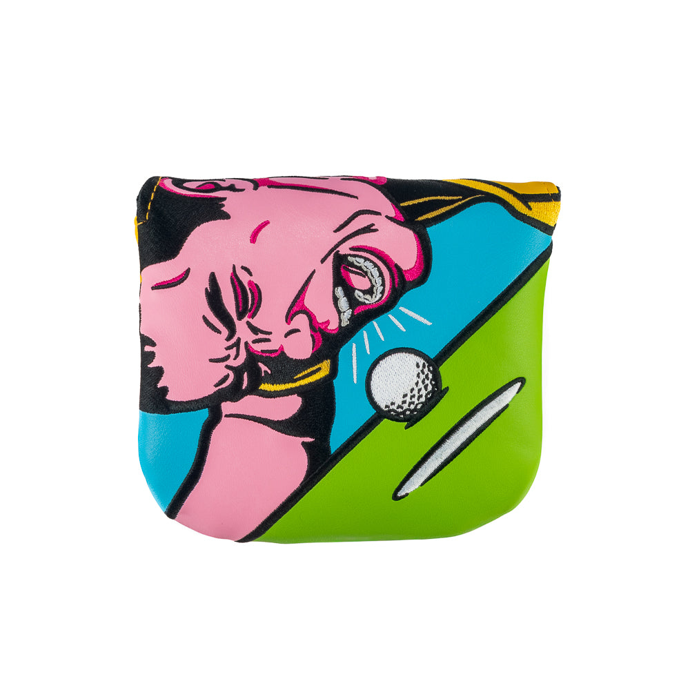 Rewind Golf x Happy Gilmore official "Go Home" movie scene center shaft XL mallet golf headcover.