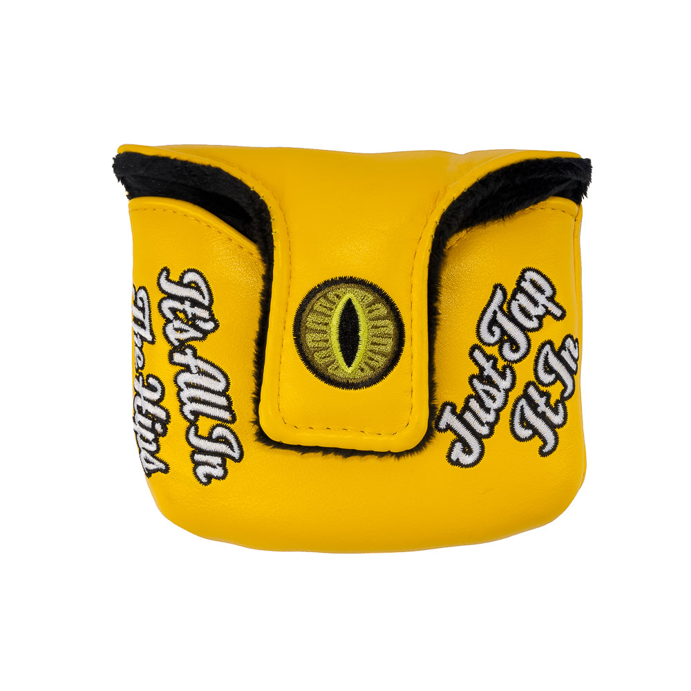 Rewind Golf x Happy Gilmore Tap, Tap, Taparoo movie themed yellow mallet golf headcover.