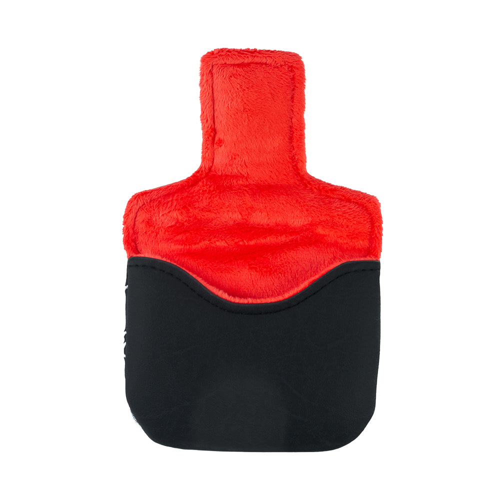 Rewind Golf x The Godfather Offer He Can't Refuse official mallet golf headcover featuring a black and white design with red fur.