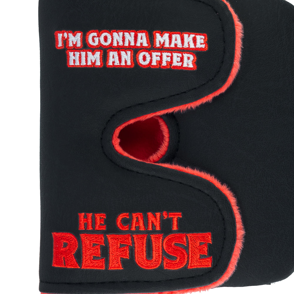 The Godfather Offer He Can't Refuse officially licensed movie center shaft XL mallet golf headcover.