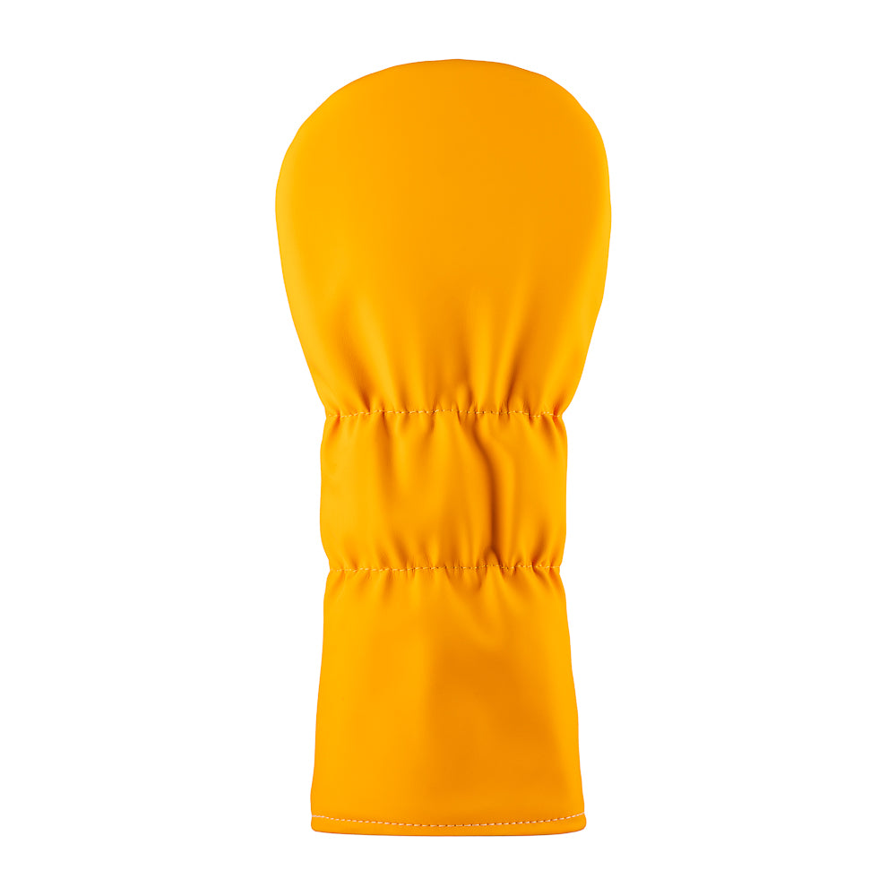 Rewind Golf x Big Lebowski I'm The Dude Man orange and white driver heacover featuring image of the dude.