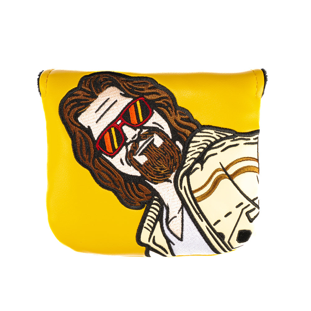 Rewind Golf x The Big Lebowski official yellow Your Opinion Man The Dude mallet golf headcover.
