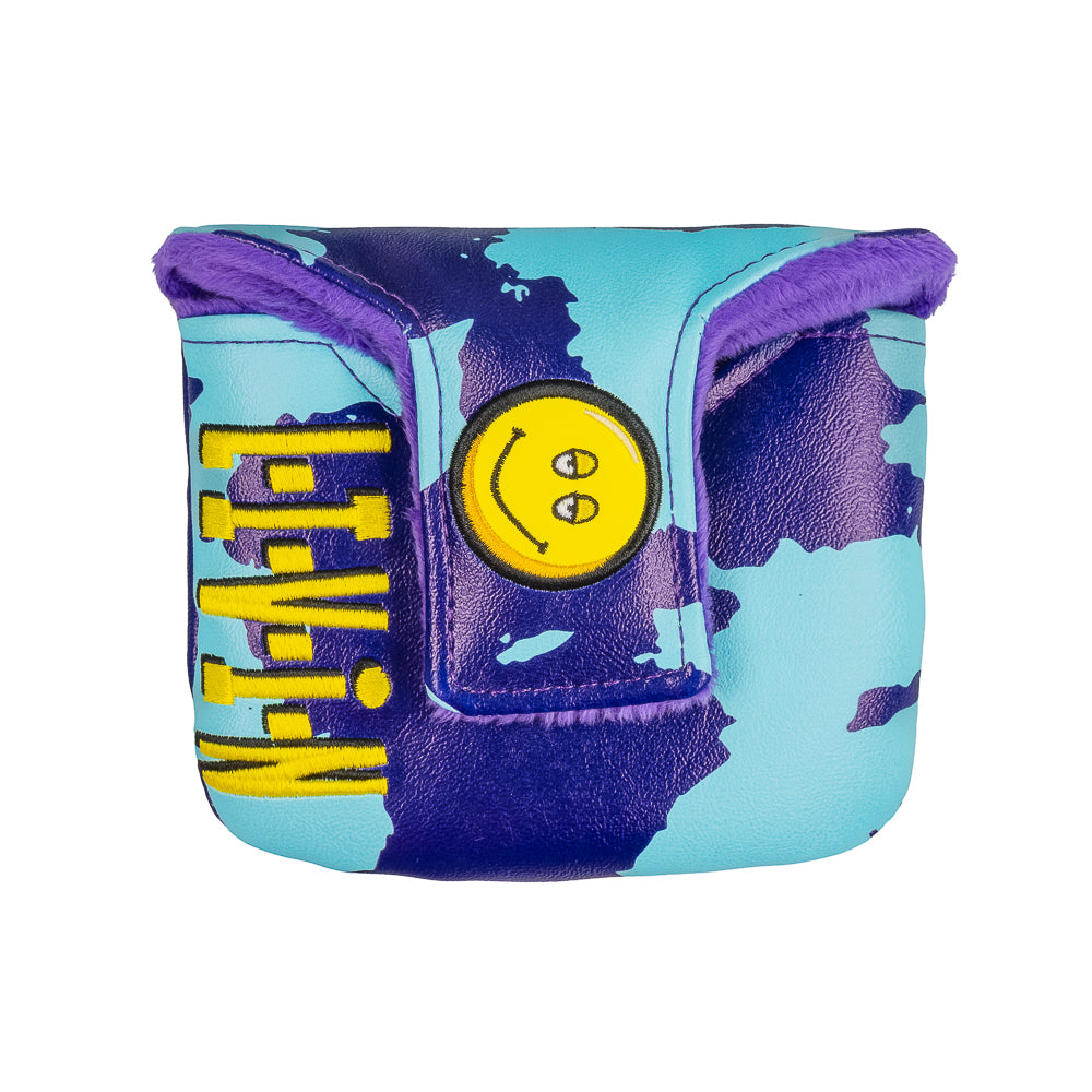 Rewind Golf x Dazed And Confused Gotta Keep Livin' Man blue camo mallet golf headcover.