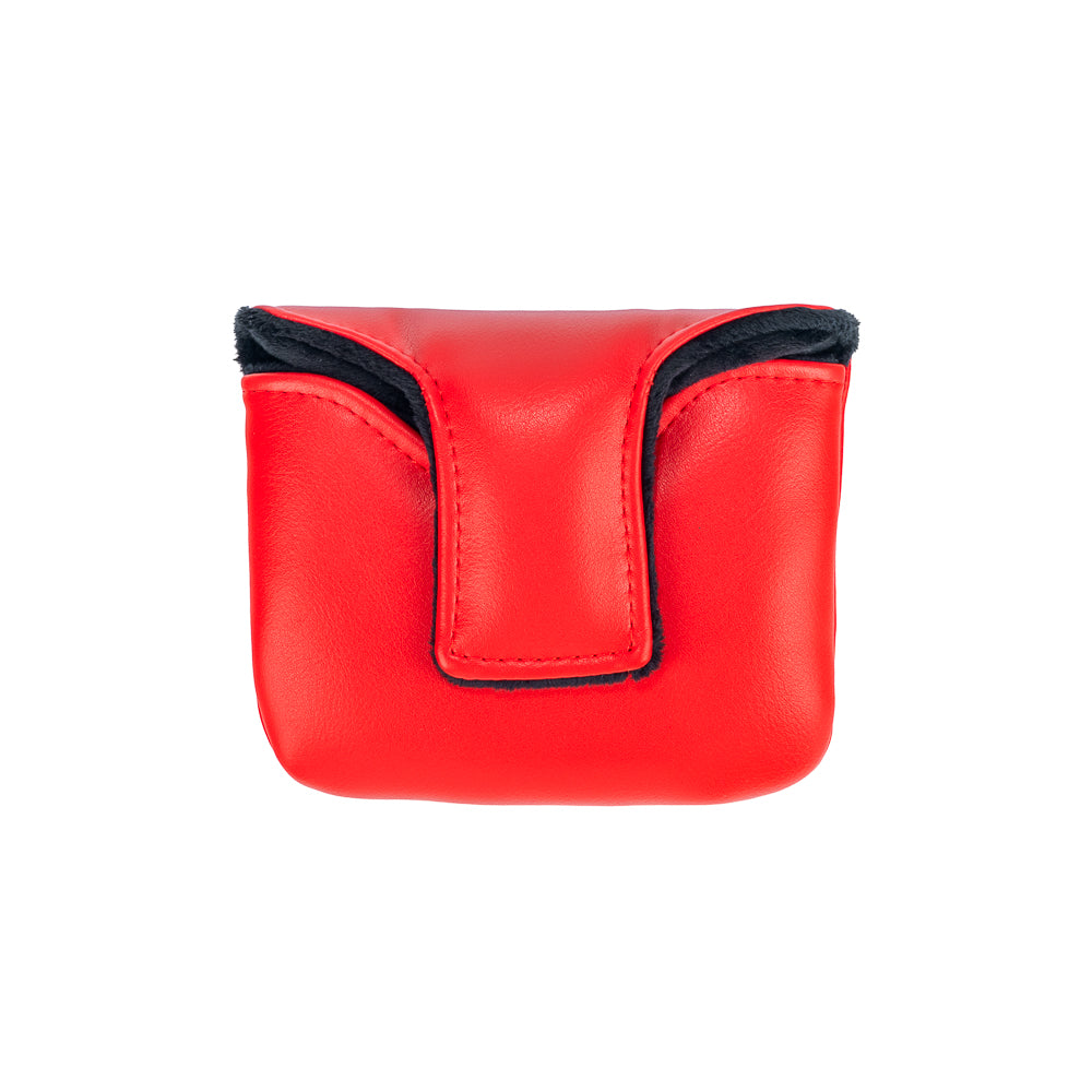 Rewind Golf x Ferris Bueller's Day Off official NRVOUS licensed plate themed mallet golf headcover on red material. 