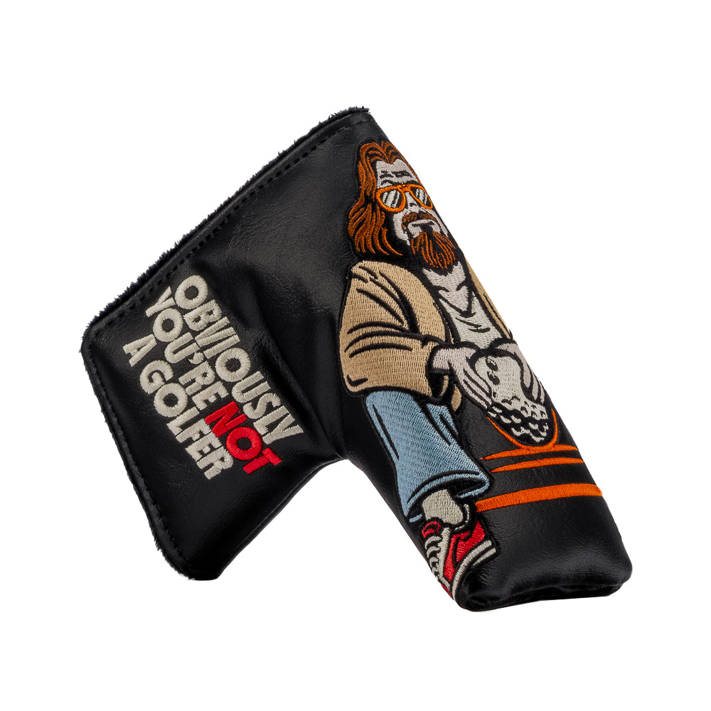 Rewind Golf x Big Lebowski Obviously You're Not A Golfer movie themed officially licensed blade golf headcover.