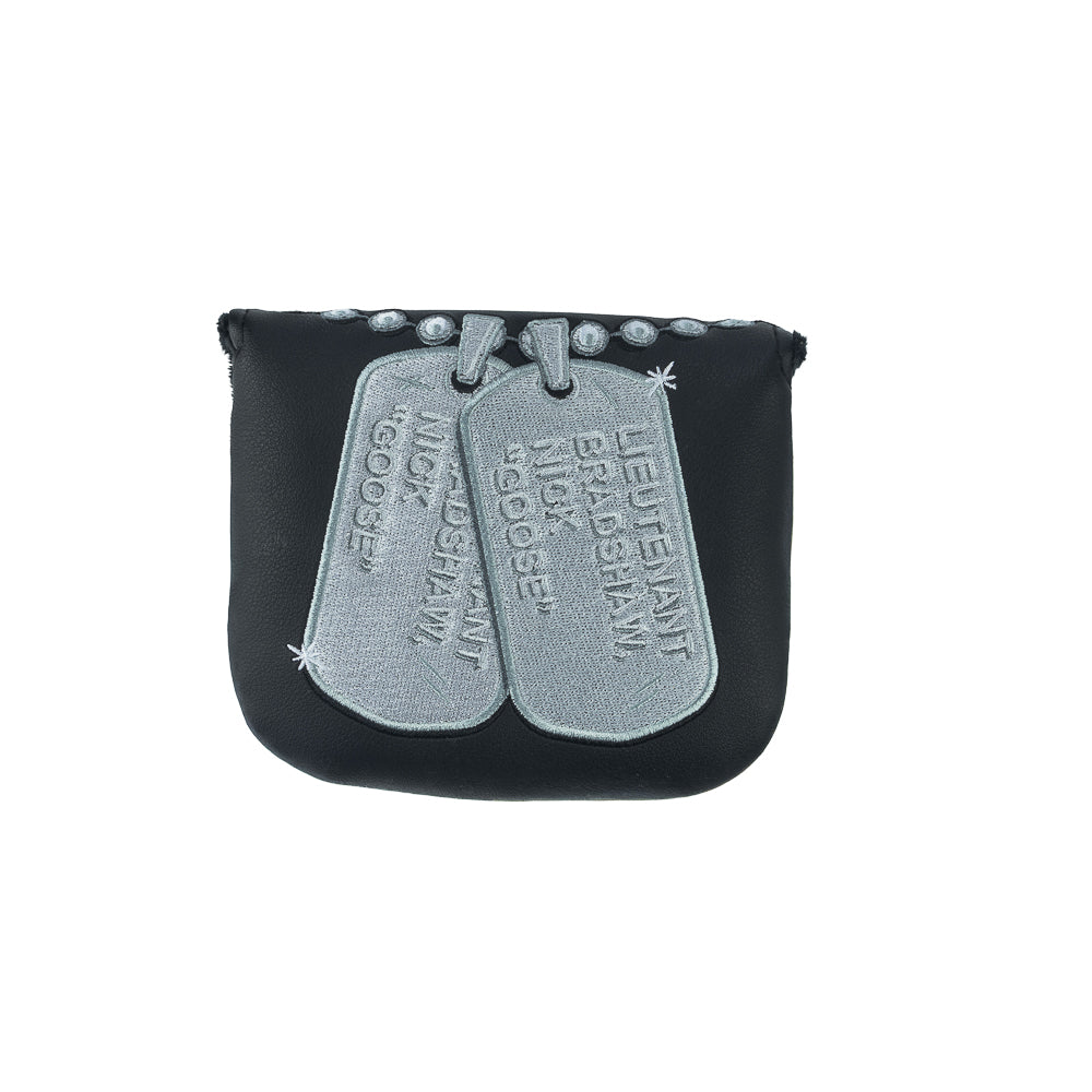 Rewind Golf x Top Gun Talk To Me Goose officially licensed small center shaft mallet putter golf headcover.