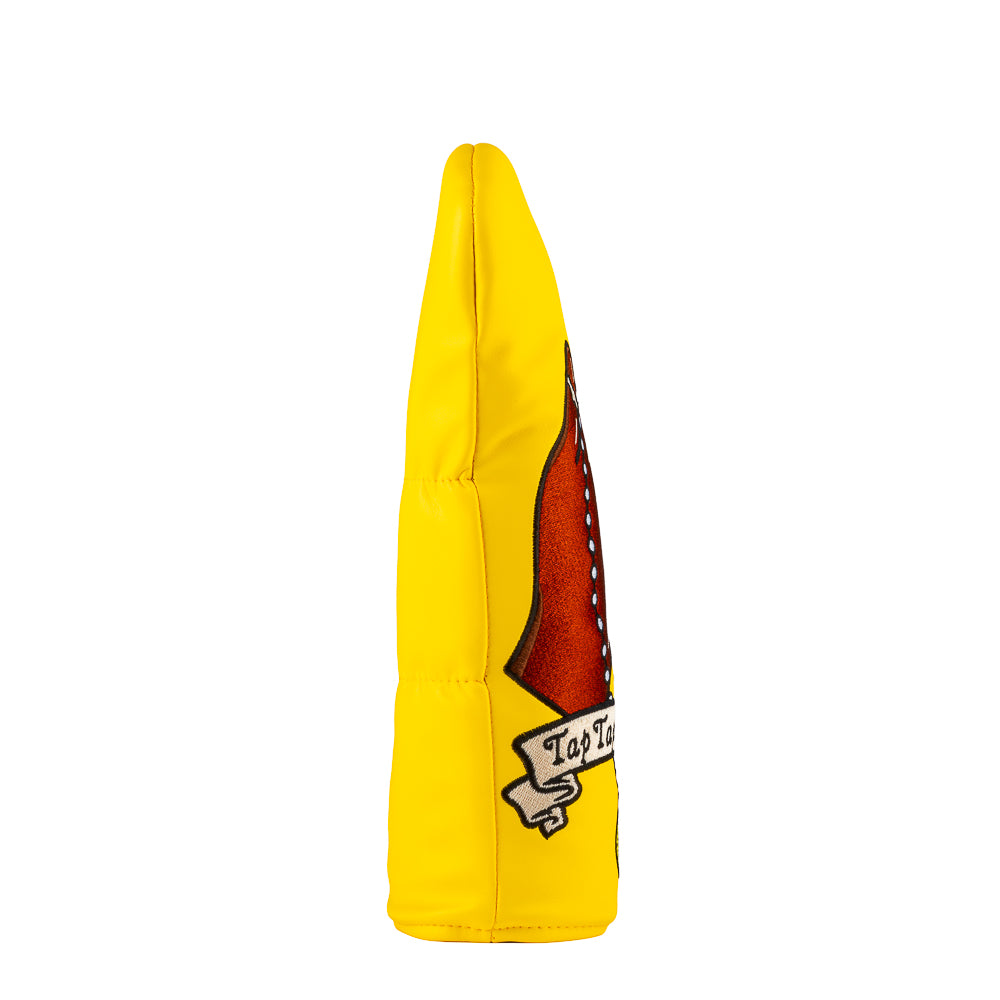 Happy Gilmore Taparoo yellow Chubbs Peterson hand fairway wood golf headcover.
