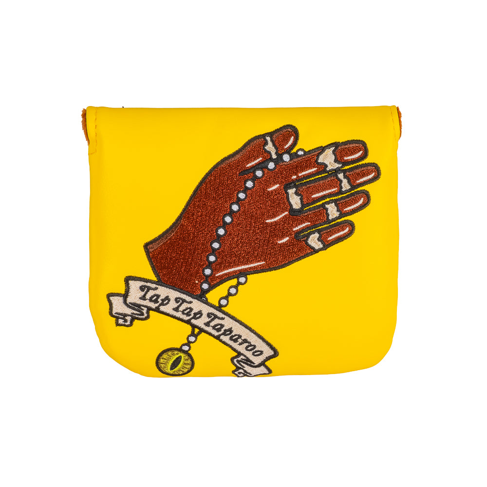 Happy Gilmore official Tap Tap Taparoo yellow center shaft xl mallet putter golf headcover.