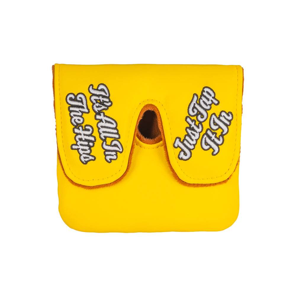 Happy Gilmore official Tap Tap Taparoo yellow center shaft xl mallet putter golf headcover.