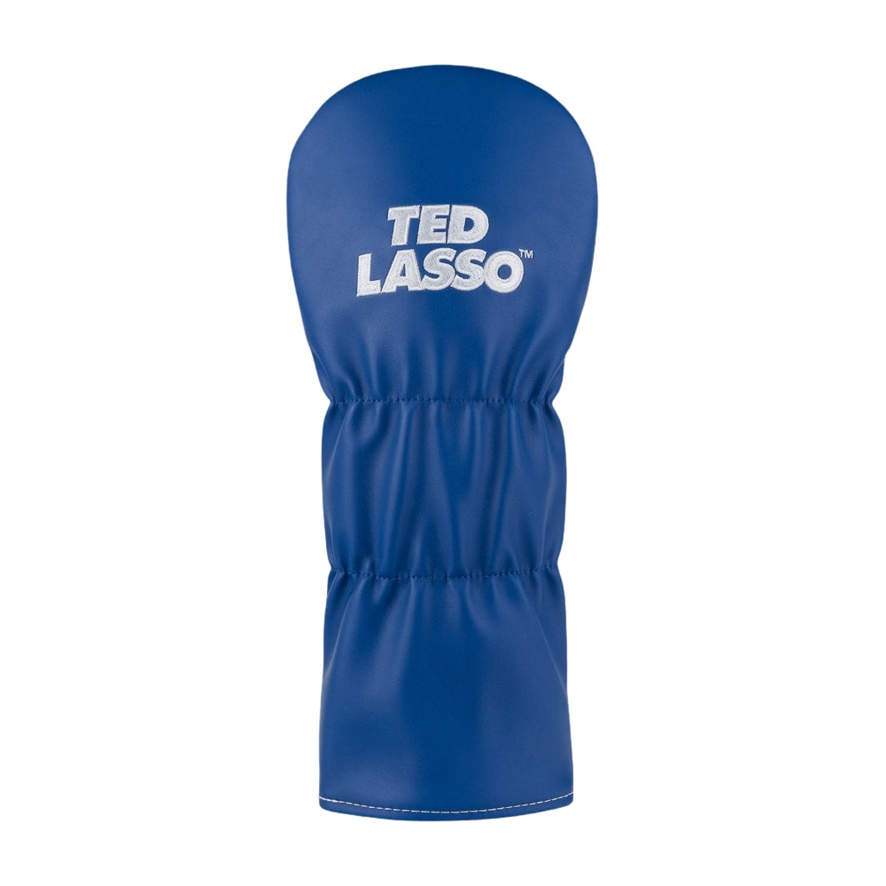 Rewind Golf x Ted Lasso official driver headcover blue back with official logo.