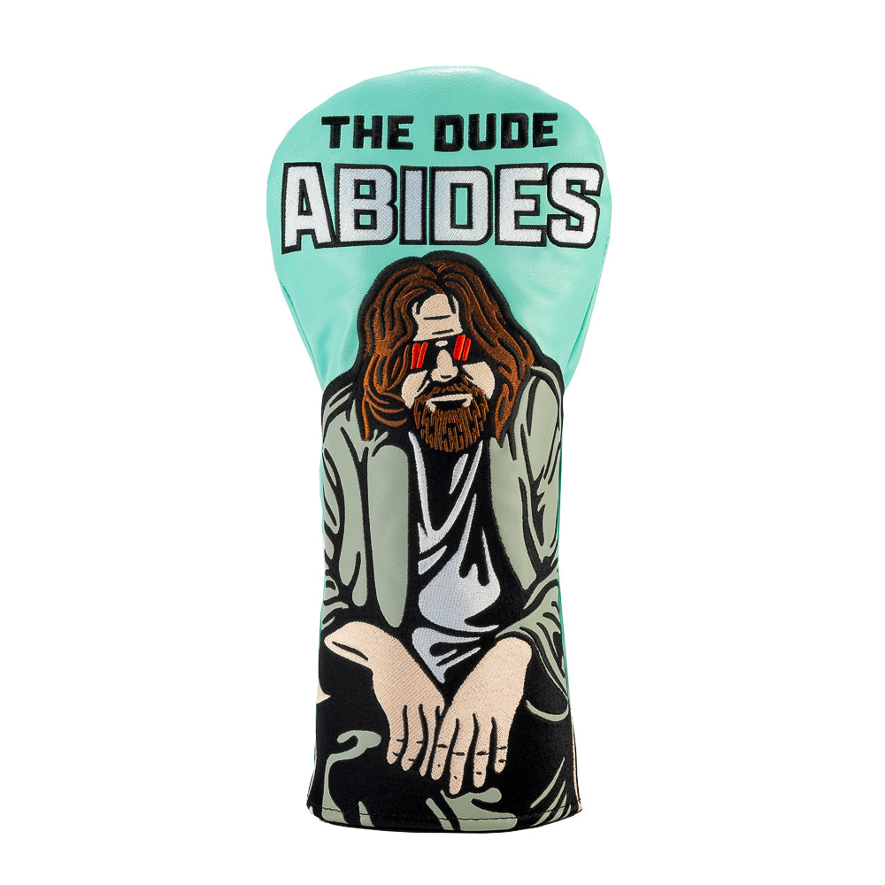 Rewind Golf x The Big Lebowski officially licensed The Dude Abides movie themed driver golf headcover.