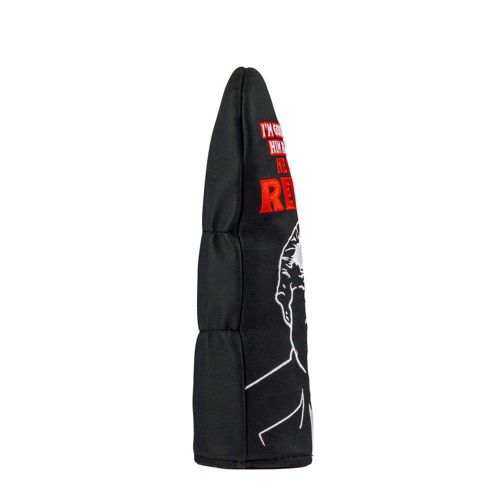 Rewind Golf x The Godfather official black and red "make him an offer he can't refuse" themed fairway wood golf headcover.