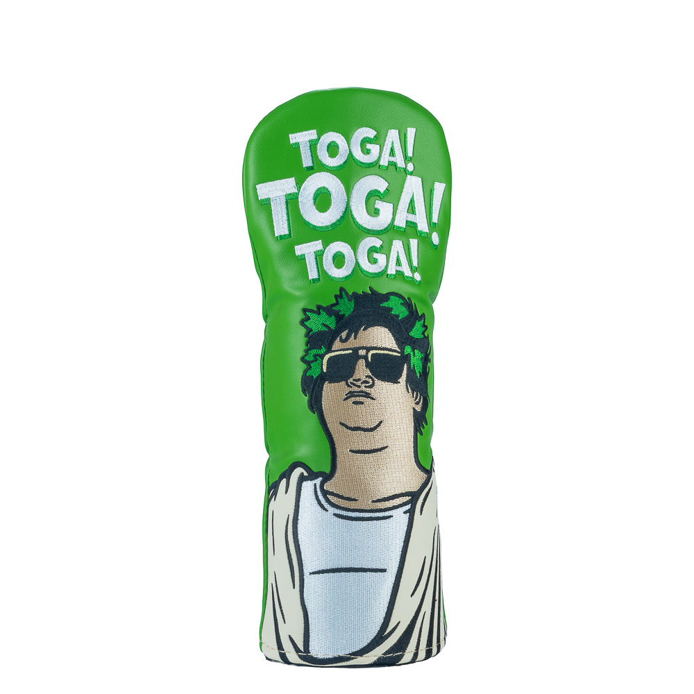 Rewind Golf x Animal House official green Toga, Toga themed fairway wood golf headcover.
