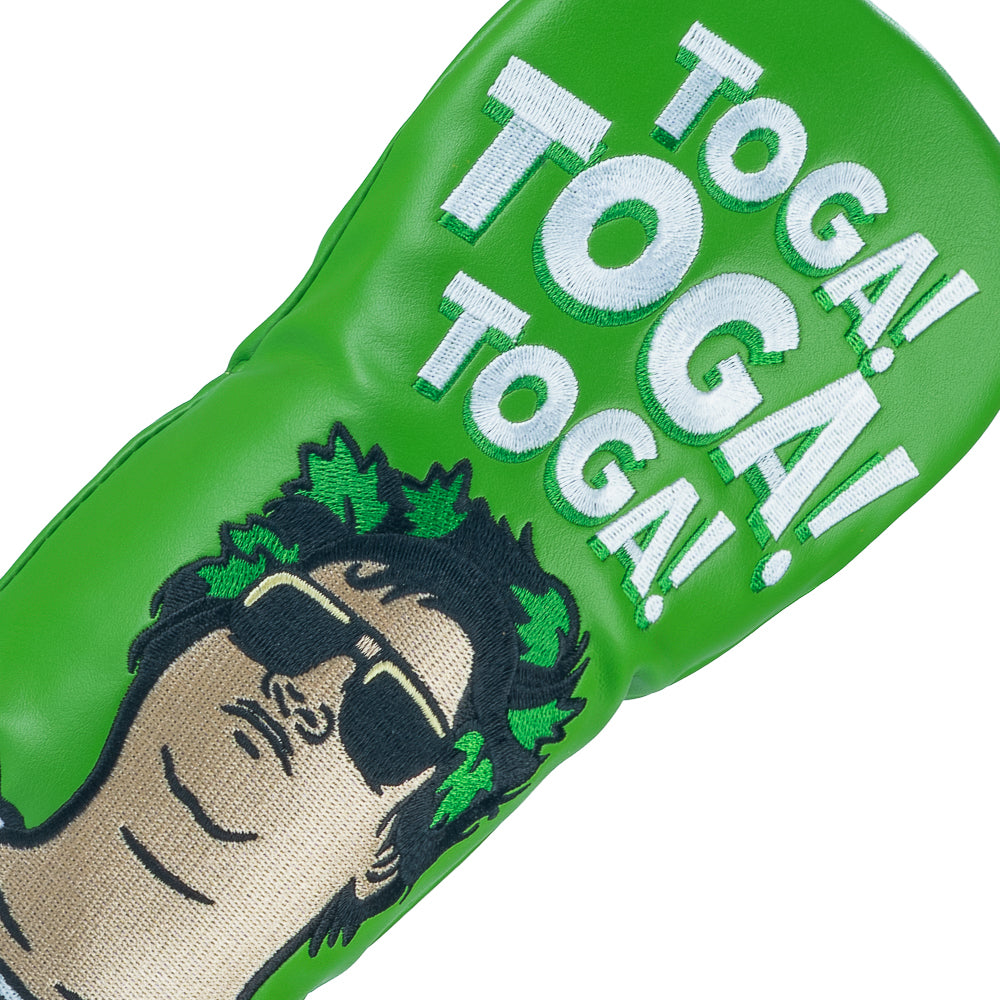 Rewind Golf x Animal House official green Toga, Toga themed fairway wood golf headcover.