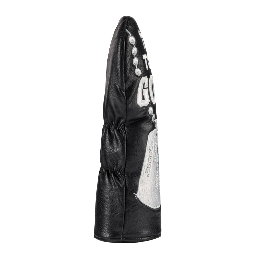 Rewind Golf x Top Gun Talk To Me Goose black driver golf headcover.