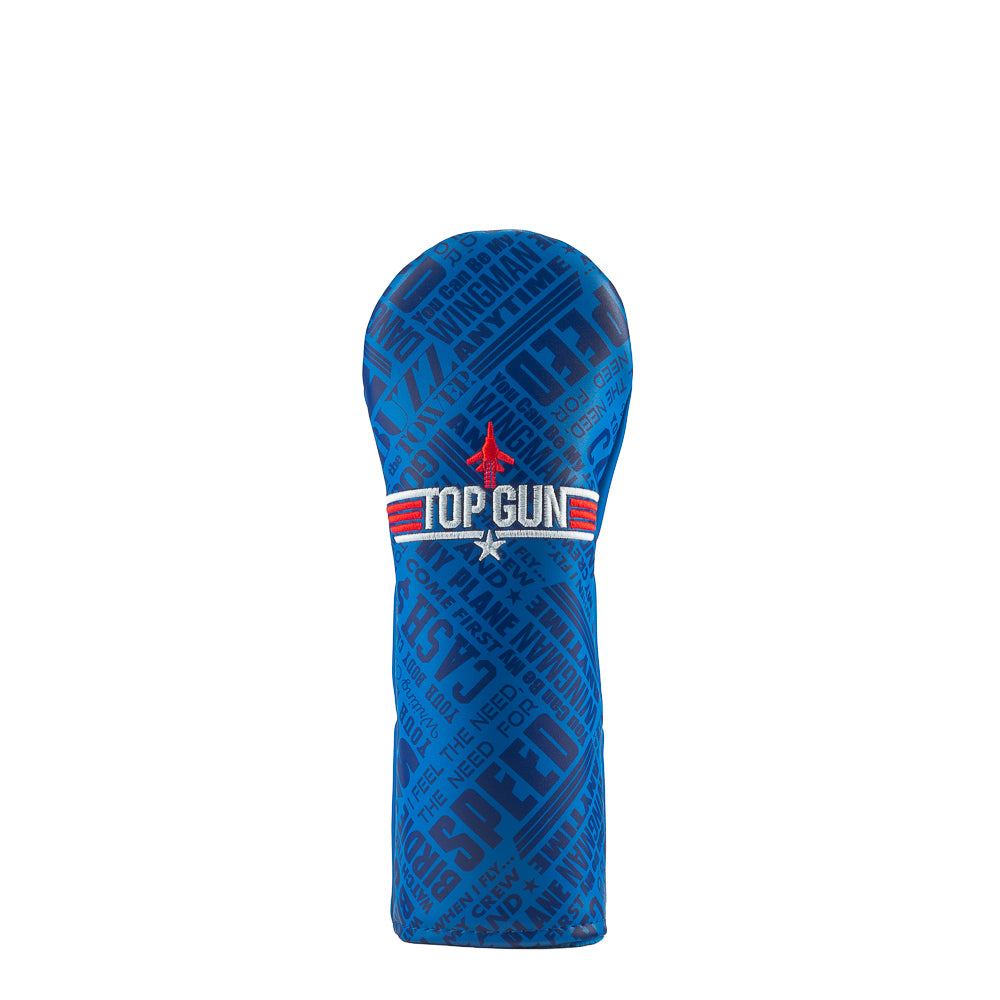 Rewind Golf x Top Gun official blue and red movie quotes hybrid golf headcover.