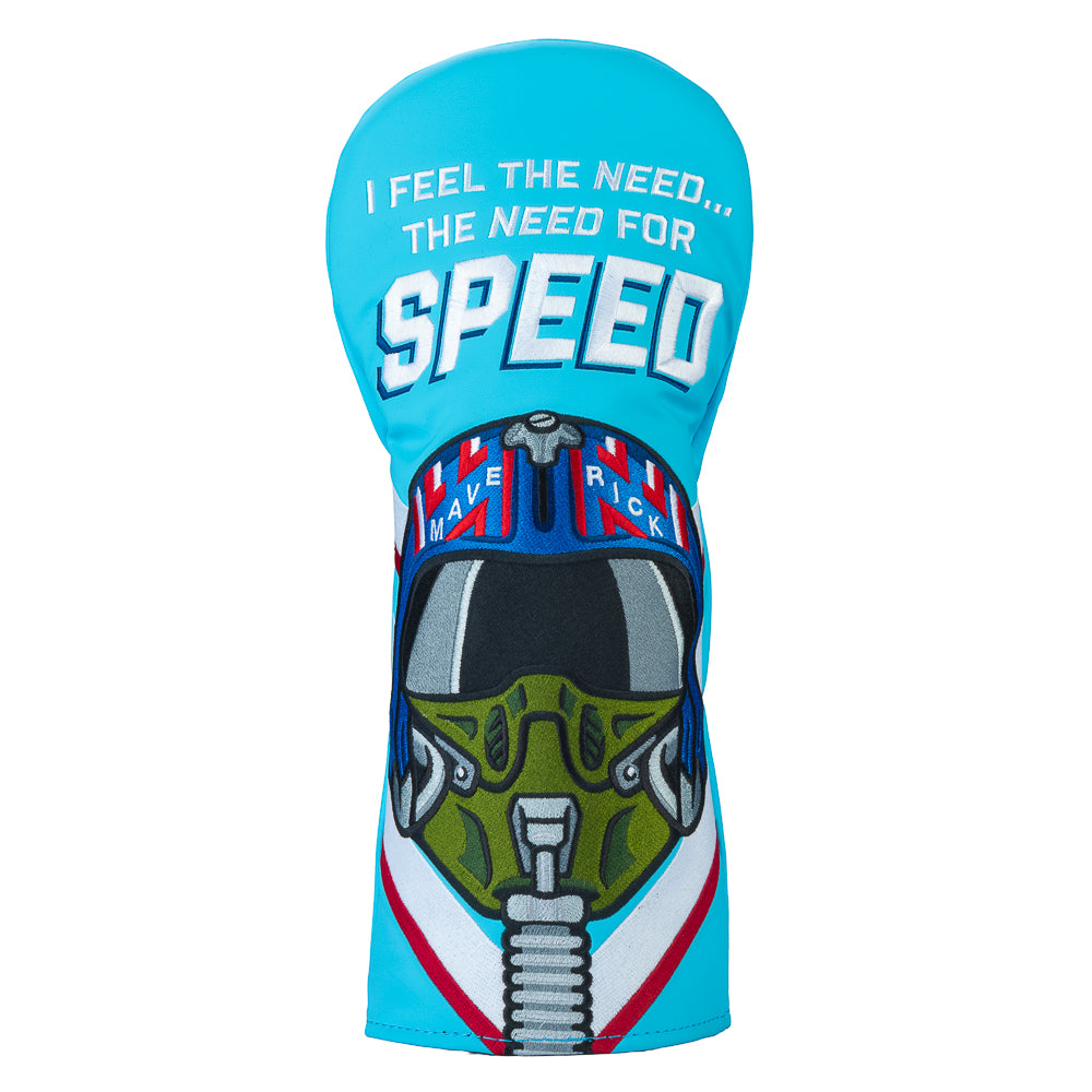 Rewind Golf x Top Gun officially licensed I feel the need  for speed blue golf driver headcover.