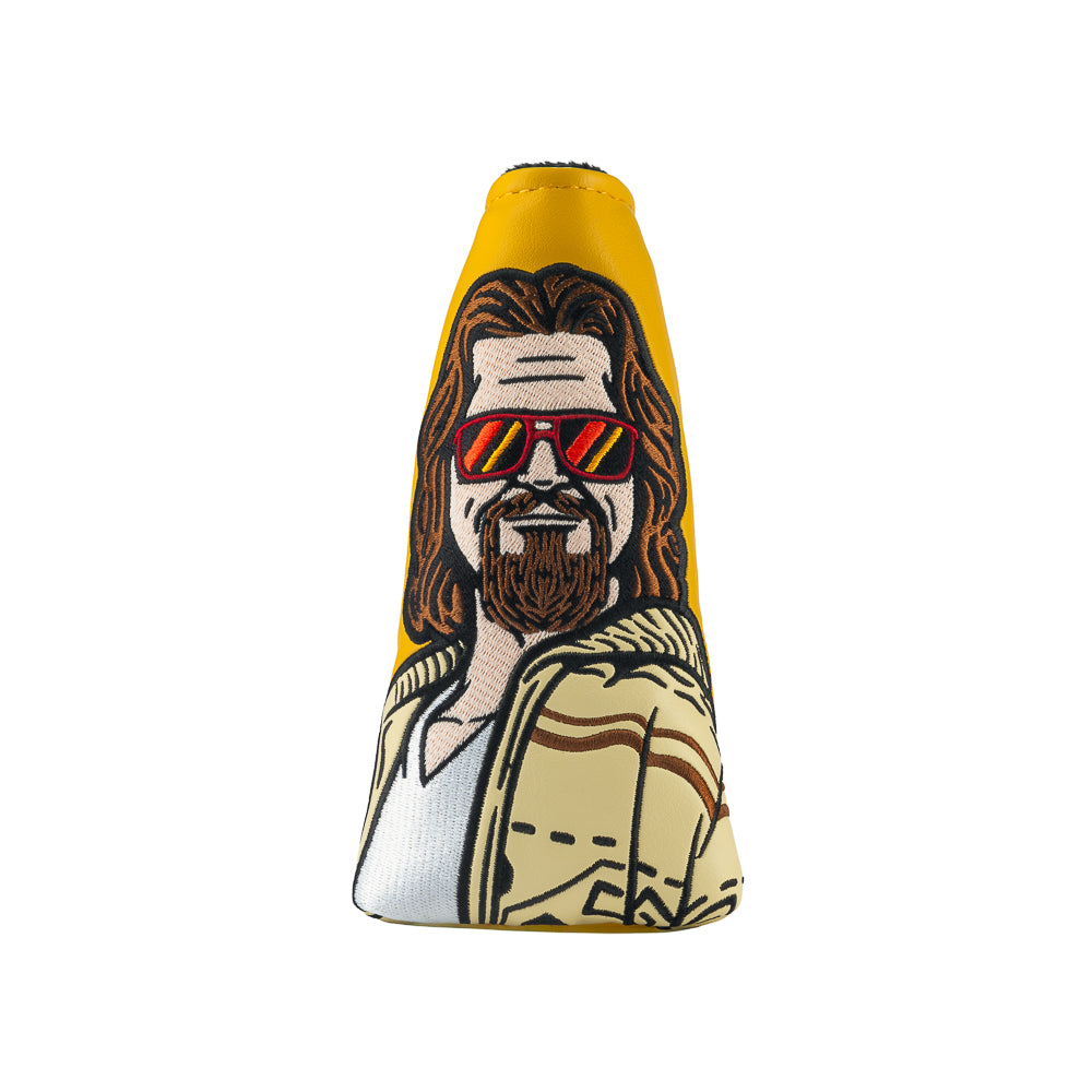 Rewind Golf x The Big Lebowski officially licensed Your Opinion Man yellow blade golf headcover featuring the dude.