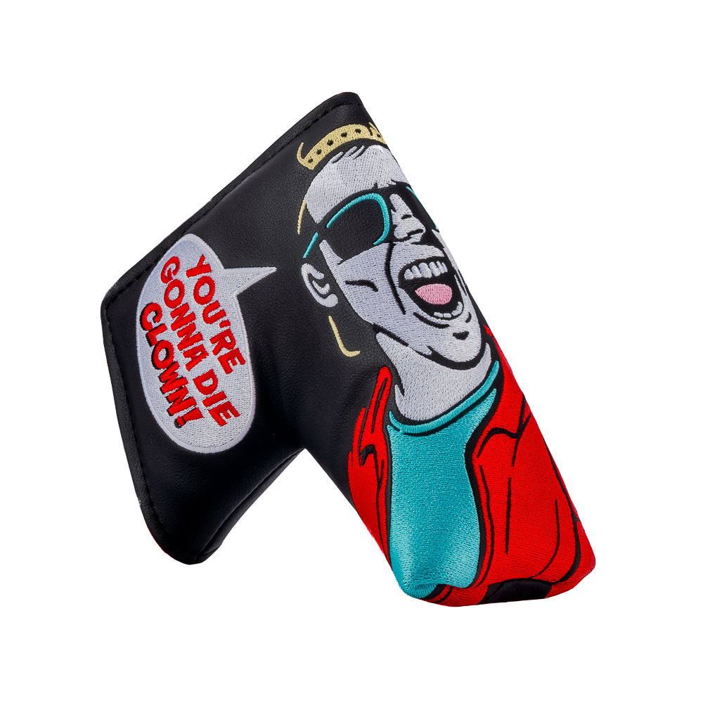 Happy Gilmore x Rewind Golf You're Gonna Die Clown official movie scene blade golf headcover.